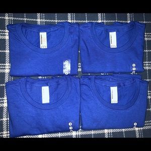 4-American Apparel Blue Womens T-Shirt NWOT Small